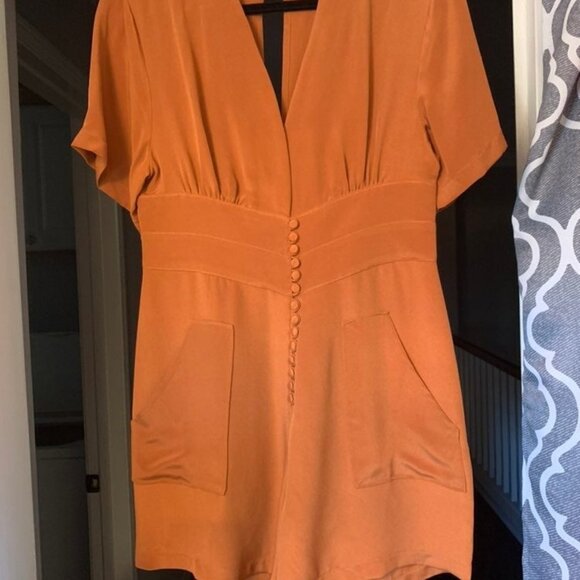 COSETTE 100% Silk Romper Size 2 - Picture 3 of 6